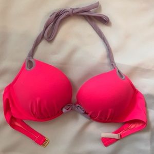 Pink push up bikini